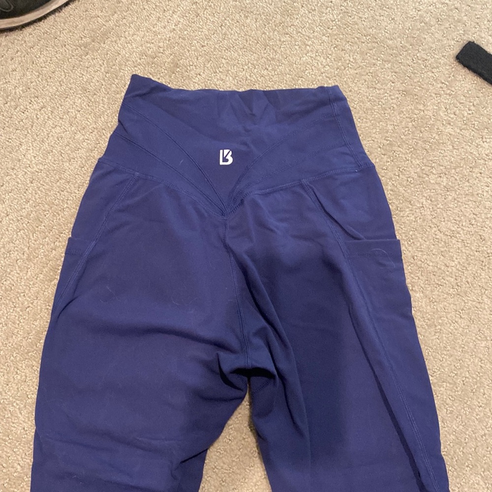 Navy blue siren buff bunny leggings